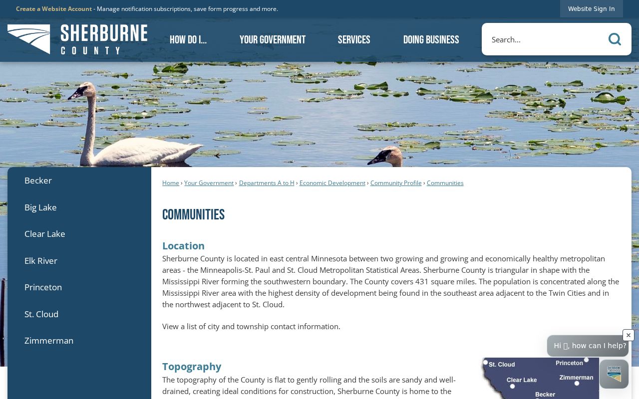 Sherburne County case search local community and venue context