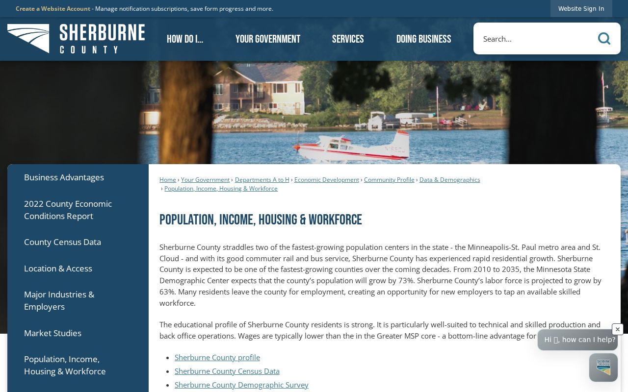 Sherburne County case search context from the official county community profile