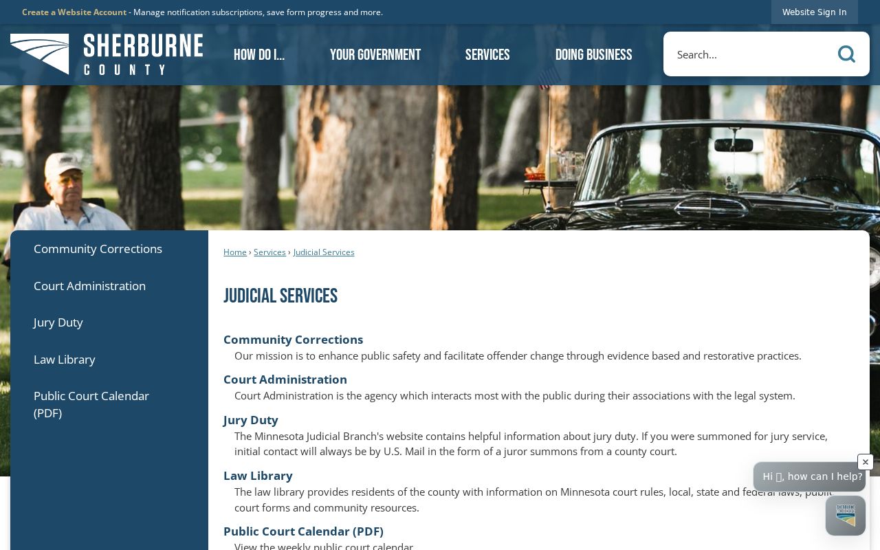 Sherburne County court calendar Judicial Services building information