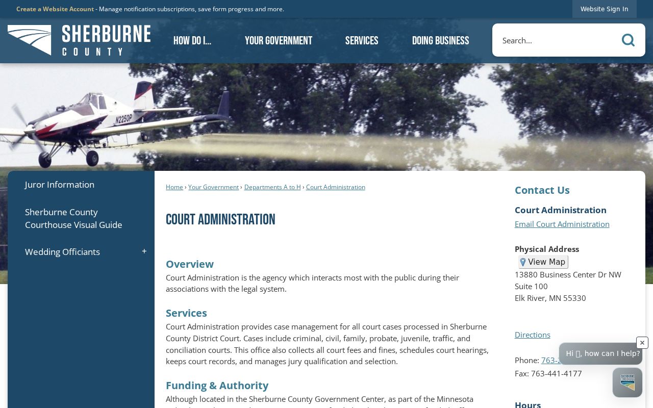 Sherburne County court docket Court Administration office information