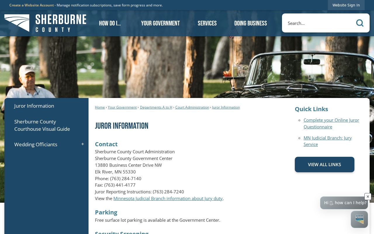 Sherburne County court docket courthouse information for Court Administration records access