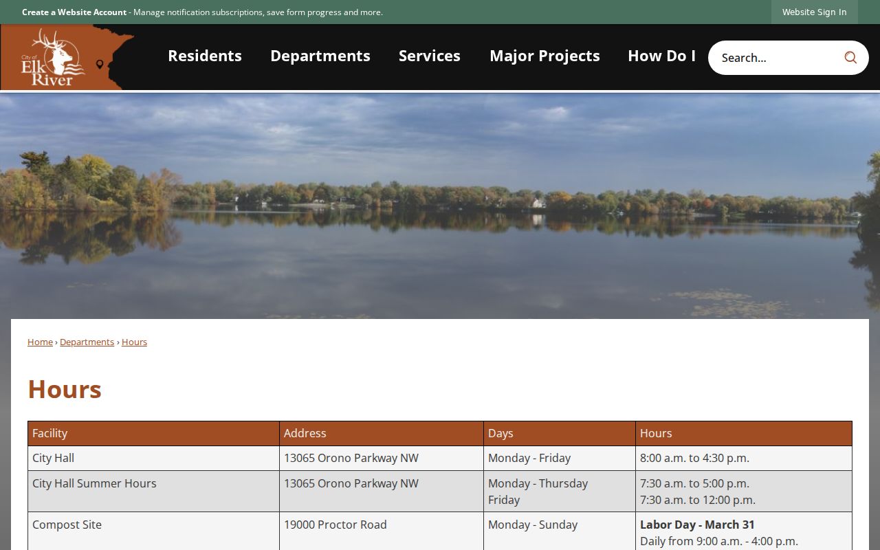 Sherburne County traffic court records access distinction between Elk River City Hall and court administration